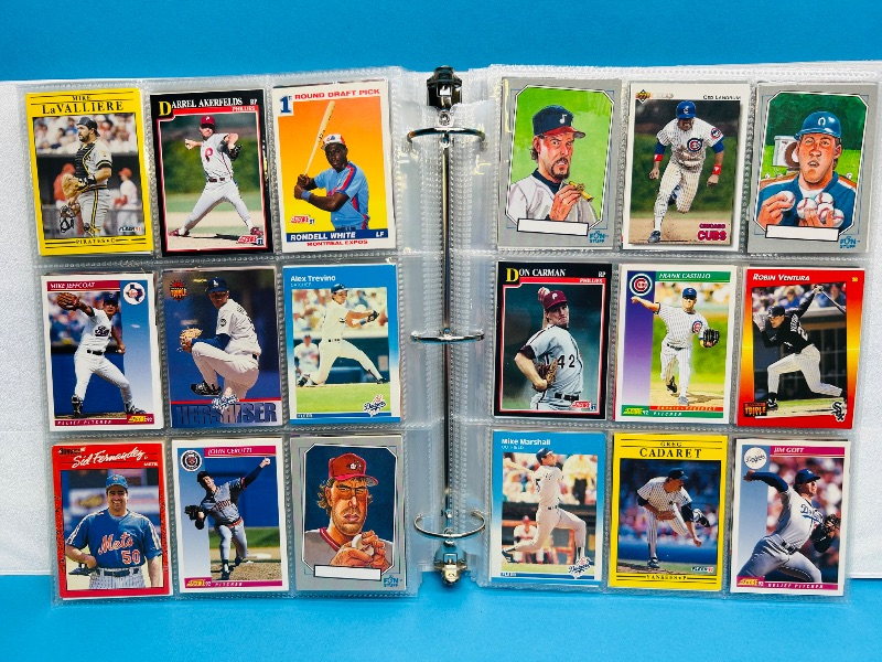 Photo 1 of 165477… final sale no returns/refunds- 360 mixed baseball cards in binder 