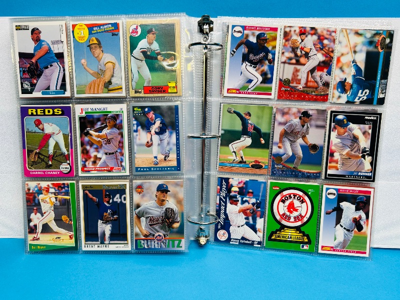 Photo 1 of 165477… final sale no returns/refunds- 360 mixed baseball cards in binder 