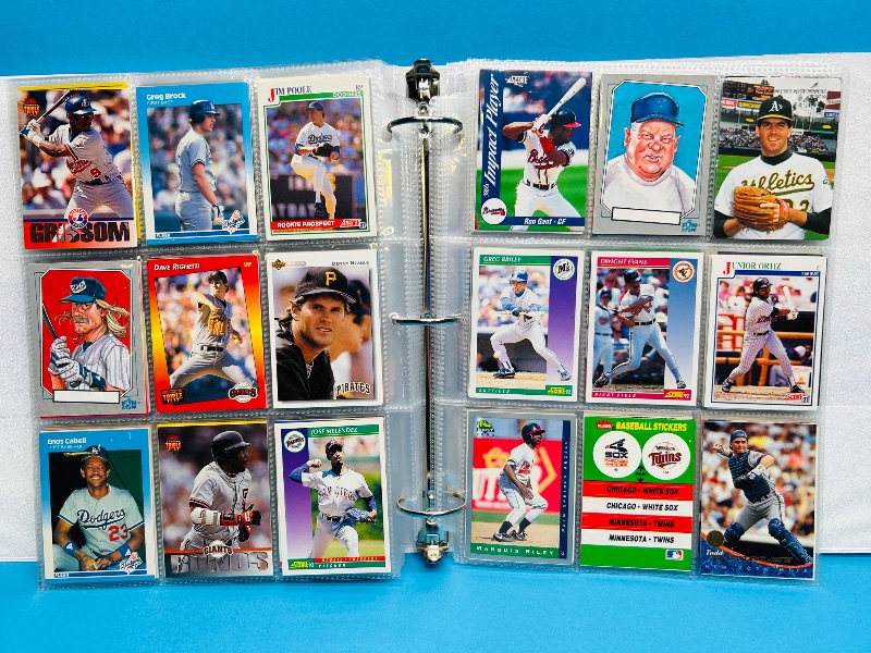 Photo 1 of 165477… final sale no returns/refunds- 360 mixed baseball cards in binder 