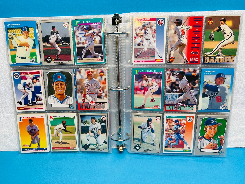 Photo 1 of 165477… final sale no returns/refunds- 360 mixed baseball cards in binder 