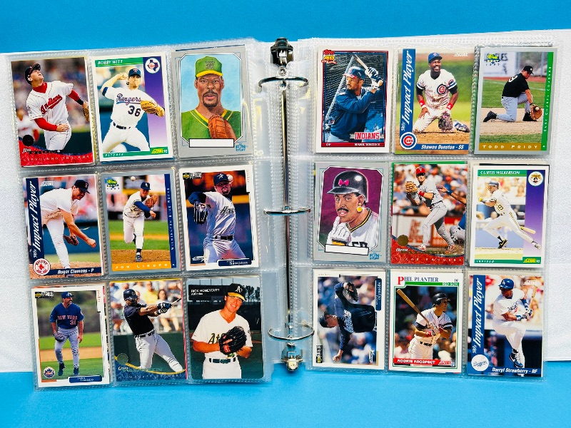 Photo 1 of 165477… final sale no returns/refunds- 360 mixed baseball cards in binder 