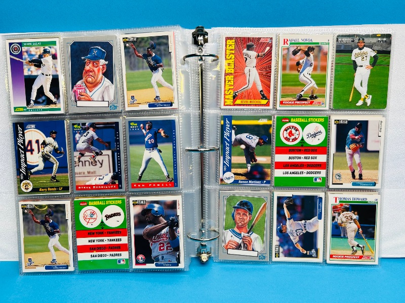 Photo 1 of 165477… final sale no returns/refunds- 360 mixed baseball cards in binder 