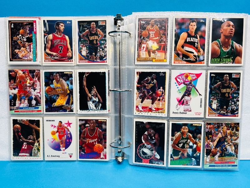 Photo 1 of 165478… final sale no returns/refunds- 396 mixed basketball cards in binder 