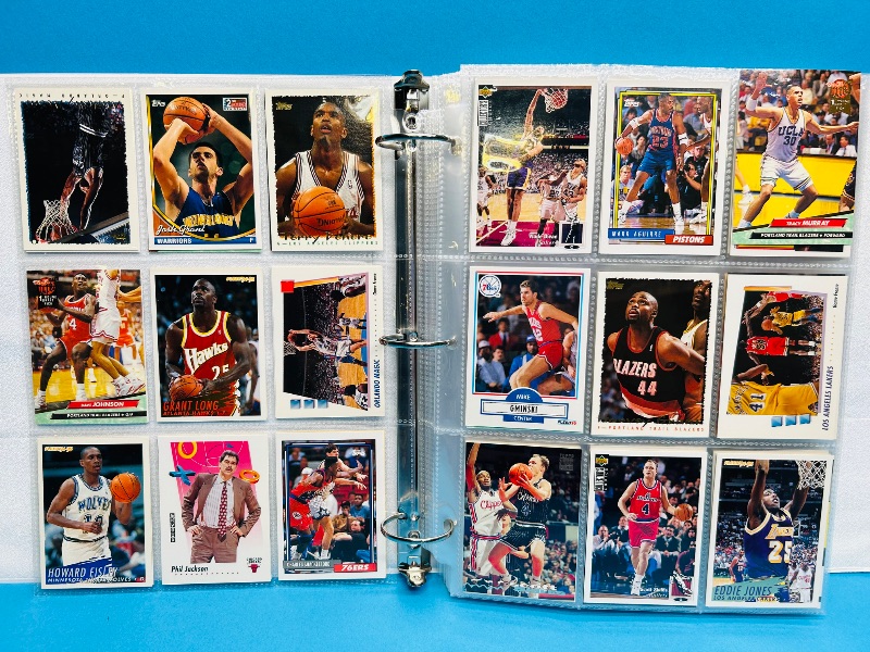 Photo 1 of 165478… final sale no returns/refunds- 396 mixed basketball cards in binder 
