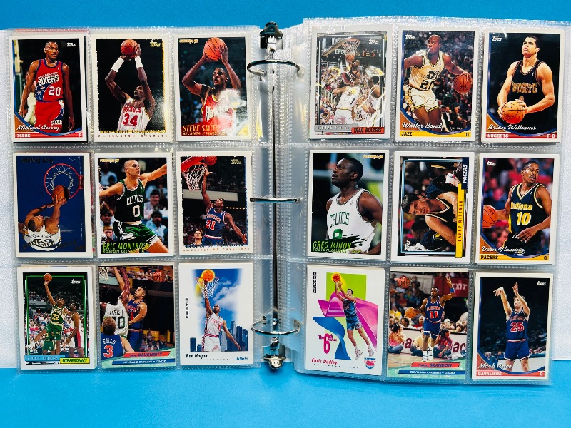Photo 1 of 165478… final sale no returns/refunds- 396 mixed basketball cards in binder 