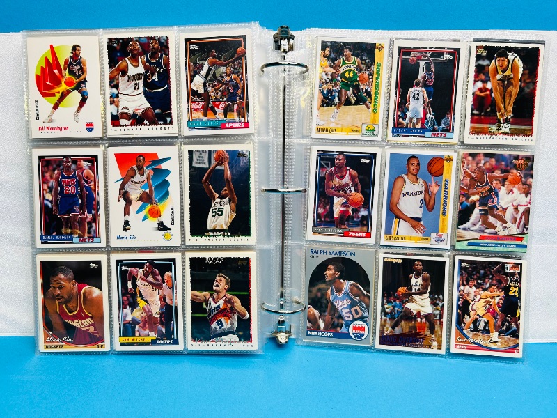 Photo 1 of 165478… final sale no returns/refunds- 396 mixed basketball cards in binder 
