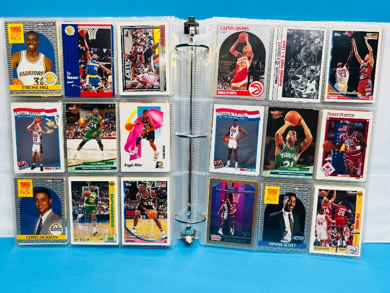 Photo 1 of 165478… final sale no returns/refunds- 396 mixed basketball cards in binder 