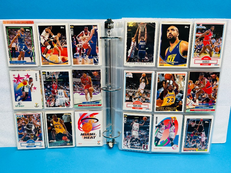 Photo 1 of 165478… final sale no returns/refunds- 396 mixed basketball cards in binder 