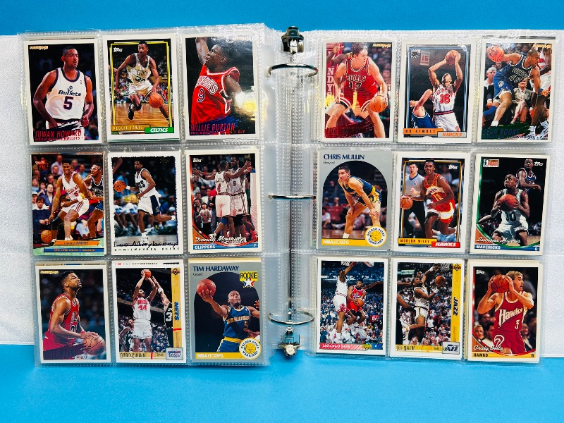 Photo 1 of 165478… final sale no returns/refunds- 396 mixed basketball cards in binder 