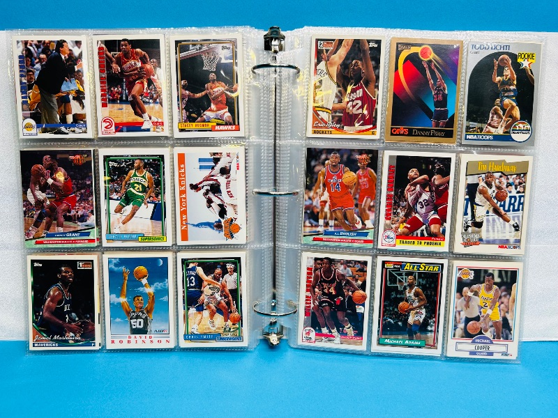 Photo 1 of 165478… final sale no returns/refunds- 396 mixed basketball cards in binder 