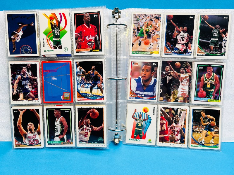 Photo 1 of 165478… final sale no returns/refunds- 396 mixed basketball cards in binder