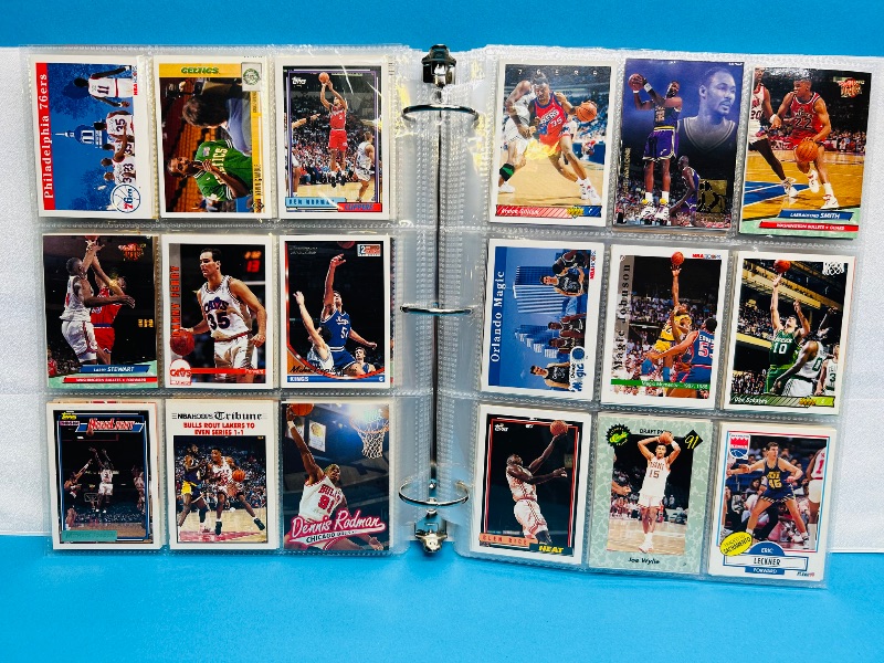 Photo 1 of 165478… final sale no returns/refunds- 396 mixed basketball cards in binder 