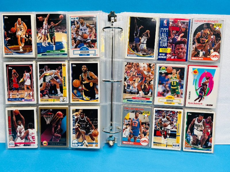 Photo 1 of 165478… final sale no returns/refunds- 396 mixed basketball cards in binder 