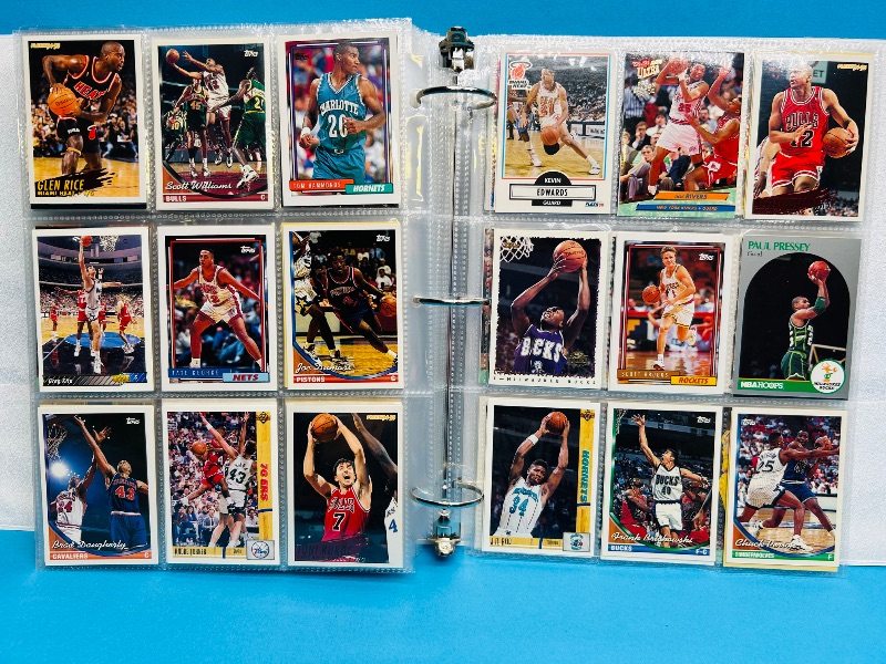 Photo 1 of 165478… final sale no returns/refunds- 396 mixed basketball cards in binder 