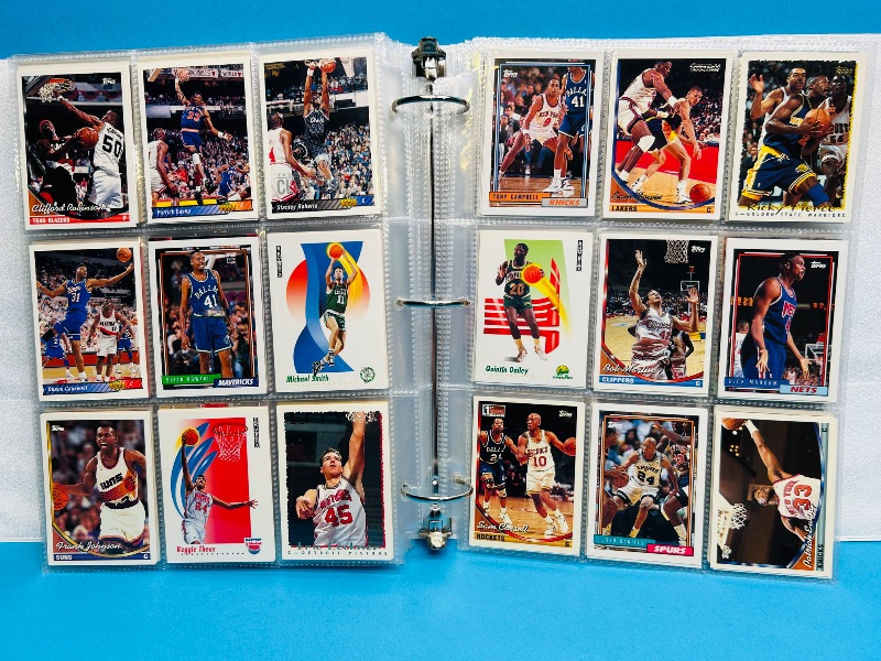 Photo 1 of 165478… final sale no returns/refunds- 396 mixed basketball cards in binder 