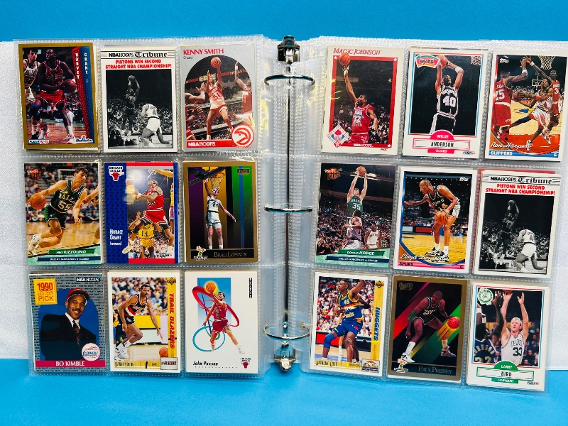 Photo 1 of 165478… final sale no returns/refunds- 396 mixed basketball cards in binder 