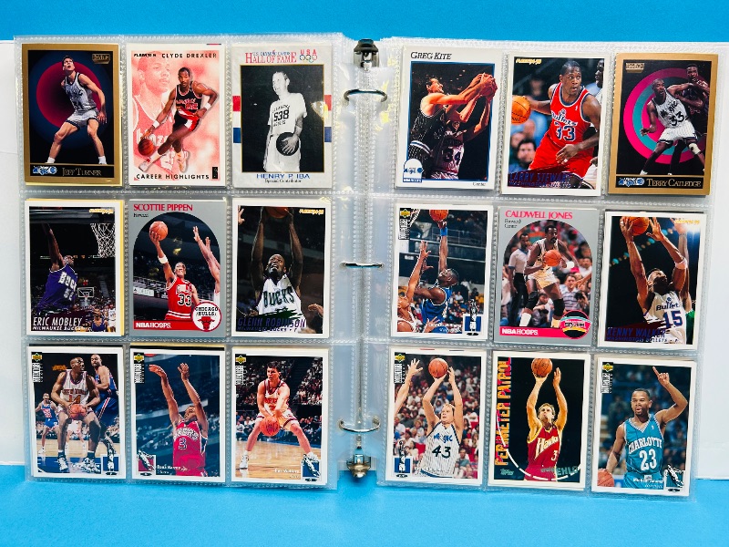 Photo 1 of 165479… final sale no returns/refunds- 396 mixed basketball cards in binder 