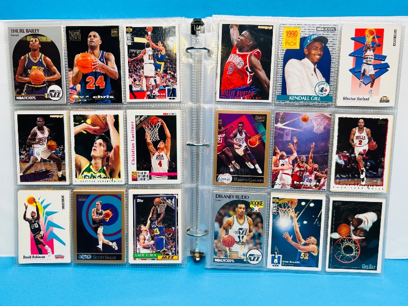 Photo 1 of 165479… final sale no returns/refunds- 396 mixed basketball cards in binder 