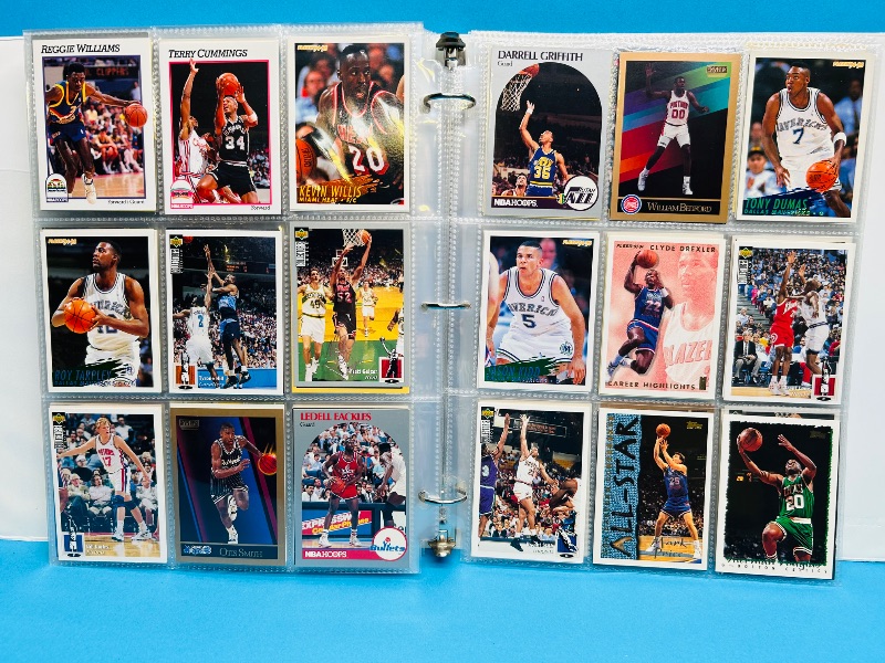 Photo 1 of 165479… final sale no returns/refunds- 396 mixed basketball cards in binder 