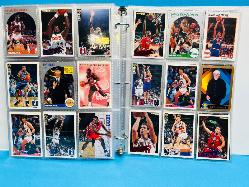 Photo 1 of 165479… final sale no returns/refunds- 396 mixed basketball cards in binder 