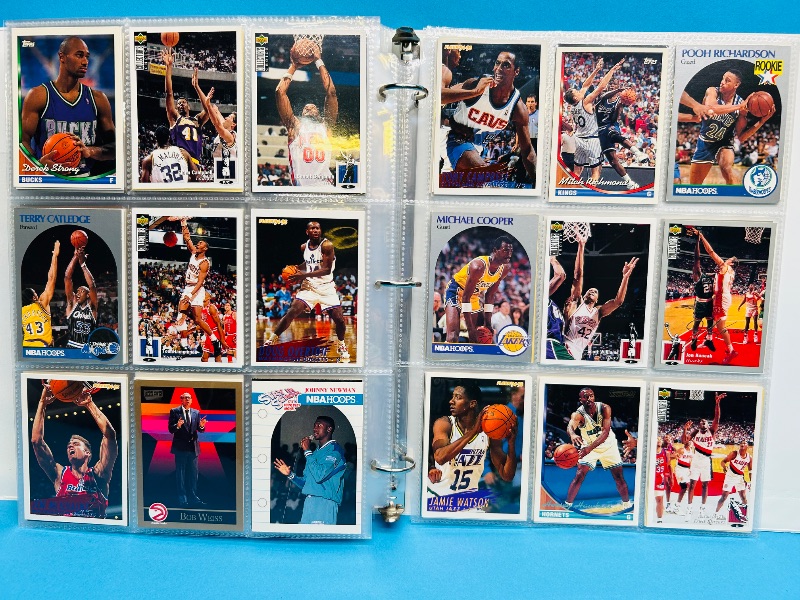 Photo 1 of 165479… final sale no returns/refunds- 396 mixed basketball cards in binder 