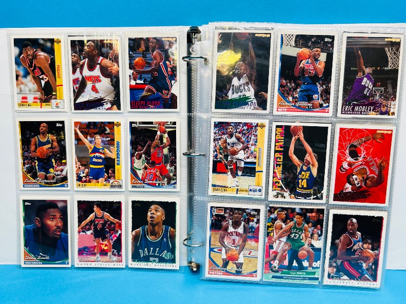 Photo 1 of 165479… final sale no returns/refunds- 396 mixed basketball cards in binder 