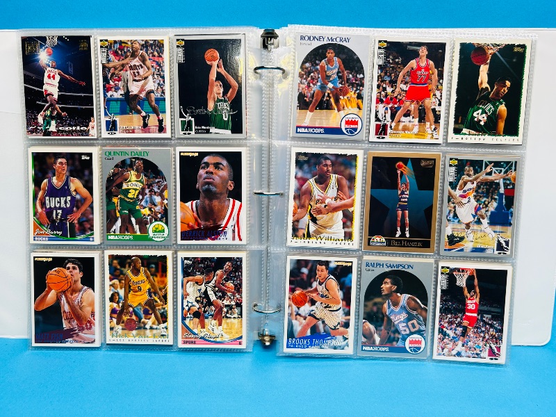 Photo 1 of 165479… final sale no returns/refunds- 396 mixed basketball cards in binder 