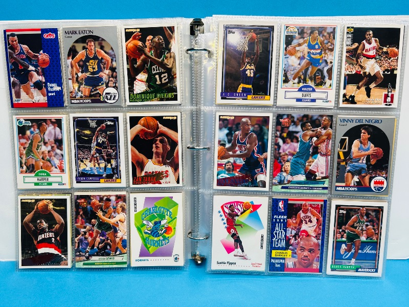 Photo 1 of 165479… final sale no returns/refunds- 396 mixed basketball cards in binder 