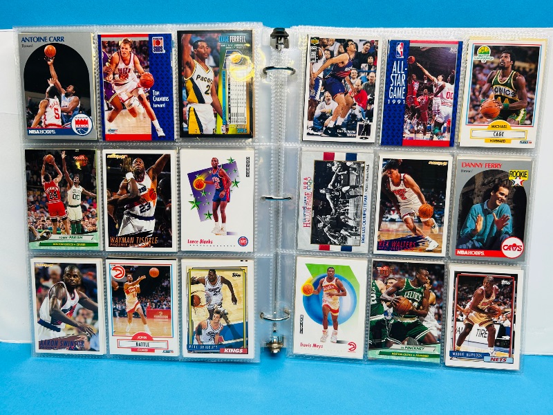 Photo 1 of 165479… final sale no returns/refunds- 396 mixed basketball cards in binder 