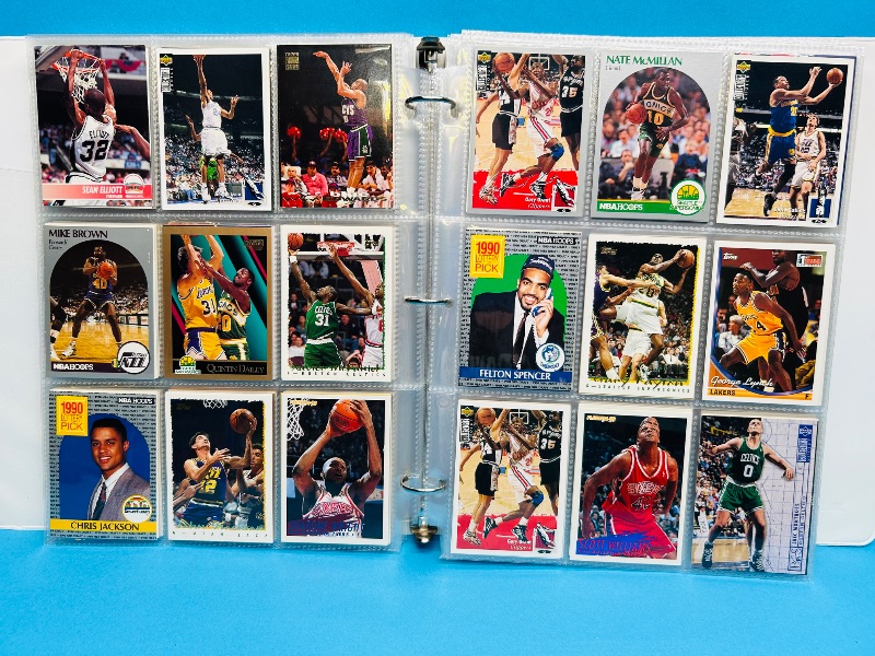 Photo 1 of 165479… final sale no returns/refunds- 396 mixed basketball cards in binder 