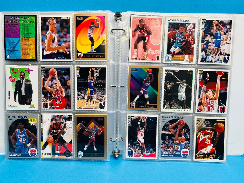 Photo 1 of 165479… final sale no returns/refunds- 396 mixed basketball cards in binder 