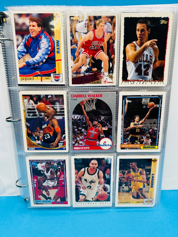 Photo 1 of 165479… final sale no returns/refunds- 396 mixed basketball cards in binder 