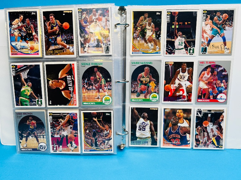 Photo 1 of 165479… final sale no returns/refunds- 396 mixed basketball cards in binder 