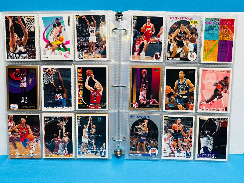 Photo 1 of 165479… final sale no returns/refunds- 396 mixed basketball cards in binder 