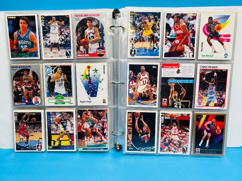Photo 1 of 165479… final sale no returns/refunds- 396 mixed basketball cards in binder 