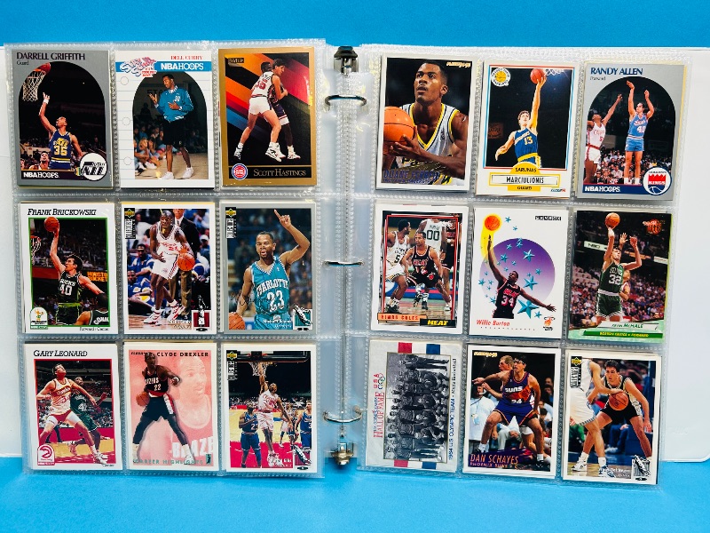 Photo 1 of 165479… final sale no returns/refunds- 396 mixed basketball cards in binder 