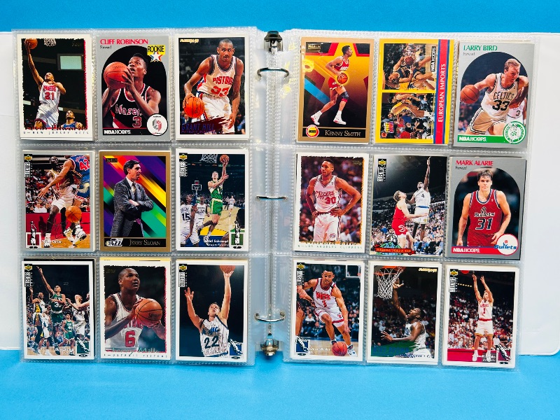 Photo 1 of 165479… final sale no returns/refunds- 396 mixed basketball cards in binder