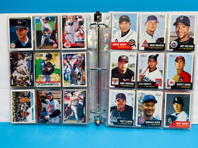 Photo 1 of 165488…final sale no returns/refunds- 414 mixed baseball cards in binder 