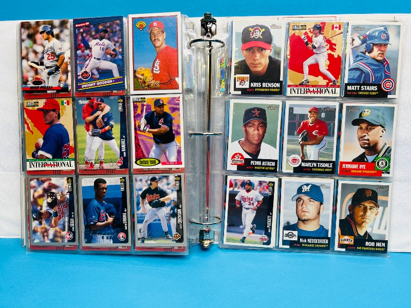 Photo 1 of 165488…final sale no returns/refunds- 414 mixed baseball cards in binder 