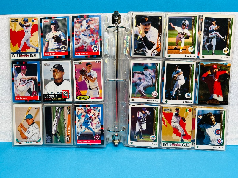 Photo 1 of 165488…final sale no returns/refunds- 414 mixed baseball cards in binder 