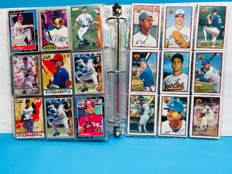 Photo 1 of 165488…final sale no returns/refunds- 414 mixed baseball cards in binder 