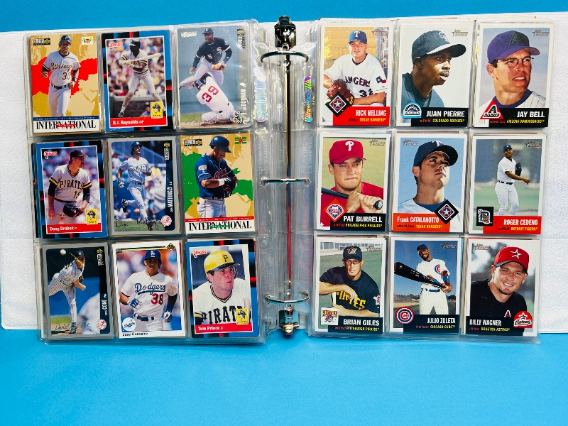 Photo 1 of 165488…final sale no returns/refunds- 414 mixed baseball cards in binder 