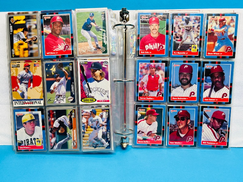 Photo 1 of 165488…final sale no returns/refunds- 414 mixed baseball cards in binder 