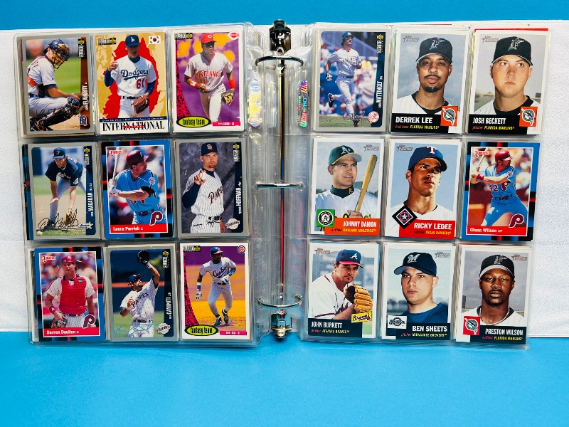 Photo 1 of 165488…final sale no returns/refunds- 414 mixed baseball cards in binder 