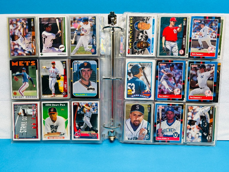 Photo 1 of 165488…final sale no returns/refunds- 414 mixed baseball cards in binder 