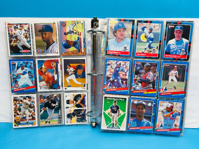 Photo 1 of 165488…final sale no returns/refunds- 414 mixed baseball cards in binder 