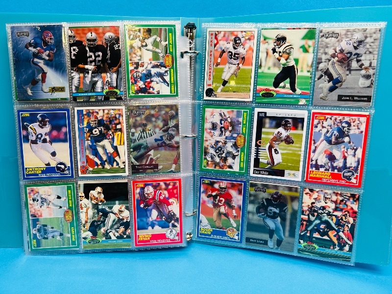 Photo 1 of 165489… final sale no returns/refunds- 252 mixed football cards in binder 