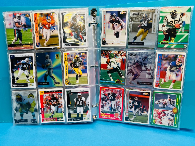 Photo 1 of 165489… final sale no returns/refunds- 252 mixed football cards in binder 