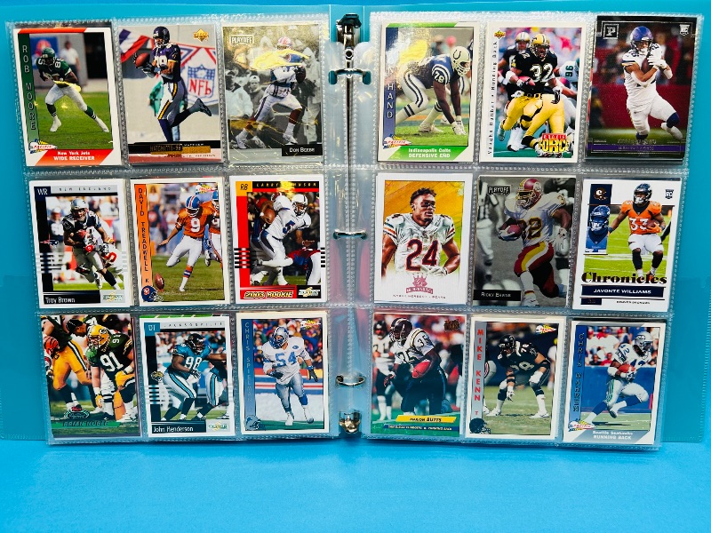 Photo 1 of 165489… final sale no returns/refunds- 252 mixed football cards in binder 