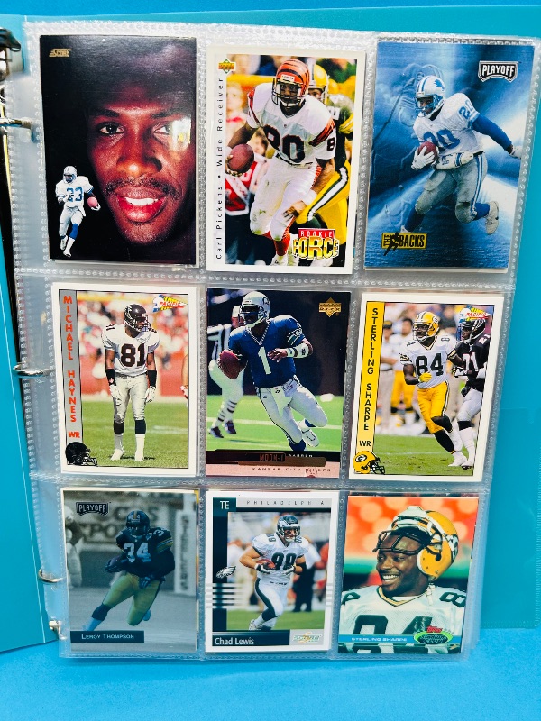 Photo 1 of 165489… final sale no returns/refunds- 252 mixed football cards in binder 